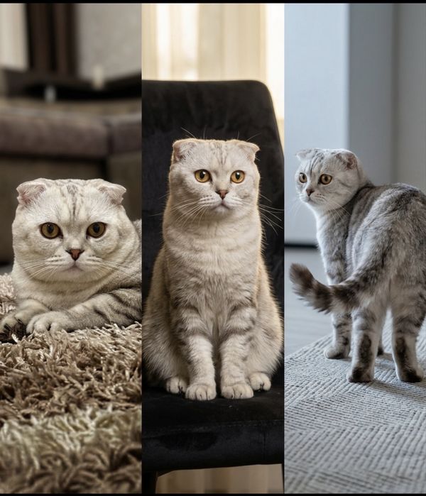 Шотландский вислоухий кот на вязку