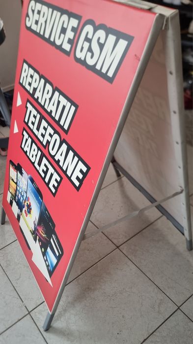 Reclama stradala telefoane GSM 102x60cm stare buna Pret Fix