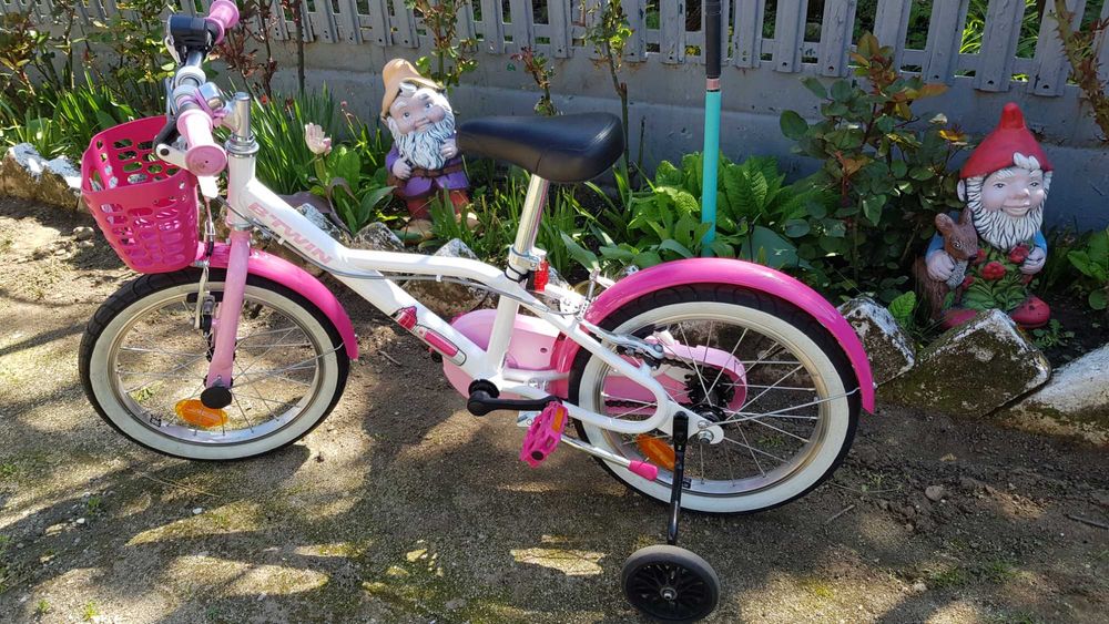 NOUĂ -  Bicicletă fete BTwin Doctogirl 500 16'' (105 - 120 cm)