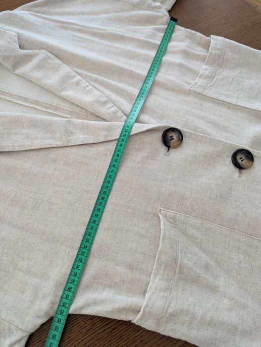 ZARA Sacou Oversized in, bumbac, vâscoză  L