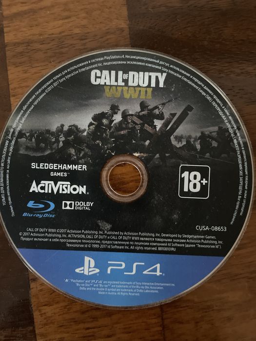 Игры для PS4 - minecraft, CoD:WW2, FIFA2017