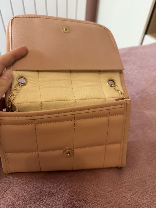 Розова чанта с дръжка