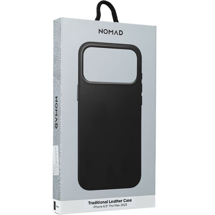 Nomad Traditional Leather Case 17 Pro Max Black