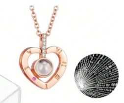 Colier cu mesaj ascuns Te iubesc in 100 de limbi