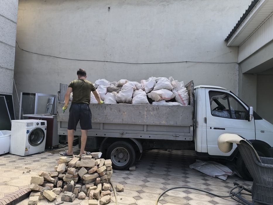 Вывоз мусора газель ПАРКИНГ+Доставка