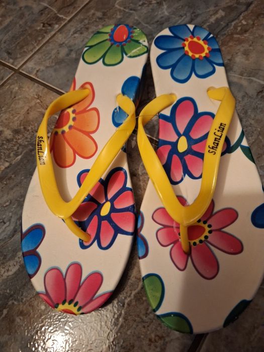 Papuci de plaja  colorati
