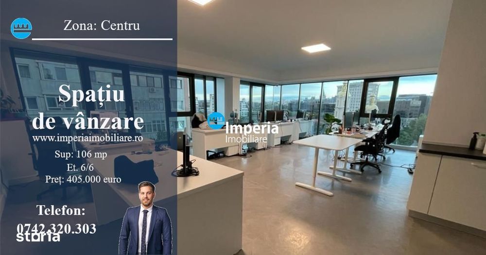 Spatiu birou, open space, de vanzare, zona  Centru - Mercur Merry