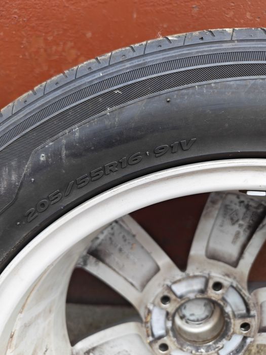 Jante aliaj originale Renault R16 5x114.3 + anvelope 205/55 R16