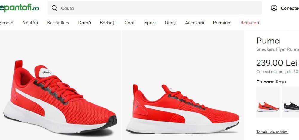 Adidasi Puma Sneakers Flyer Runner Roșu, nr. 38,5