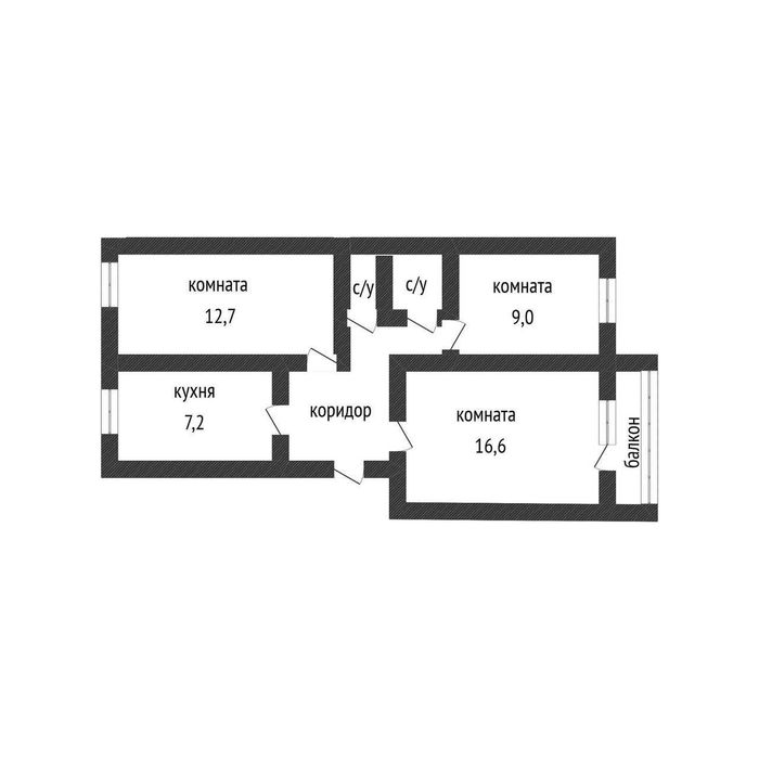 Продажа 3-комнатной квартиры