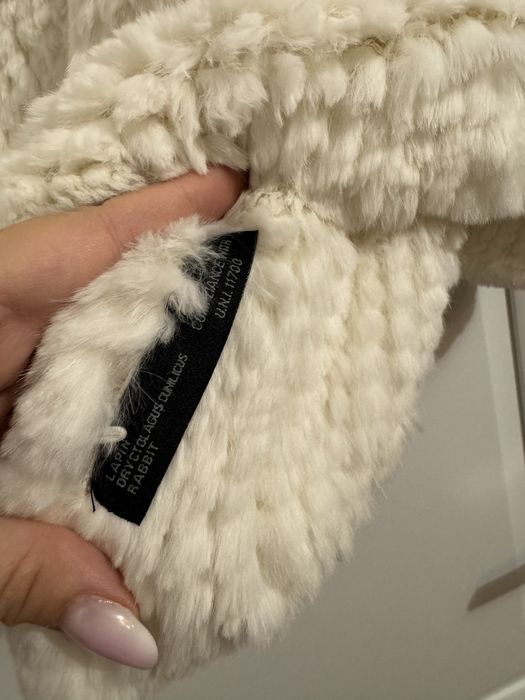 Capa  poncho din blana naturala de iepure