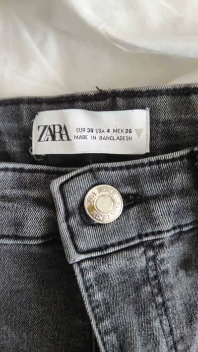 Blugi skinny gri inchis