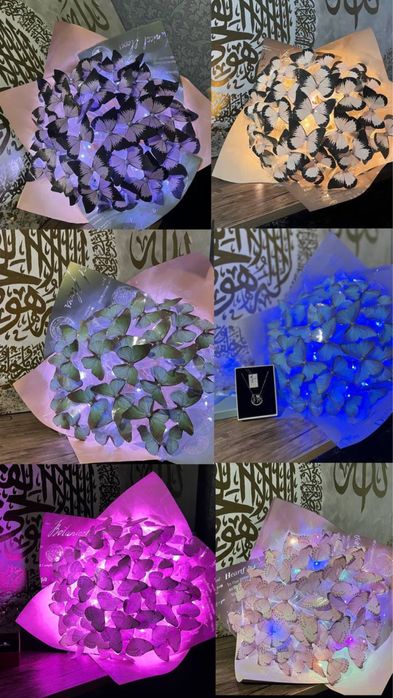 Букеты из бабочек на ваш вкус и выбор