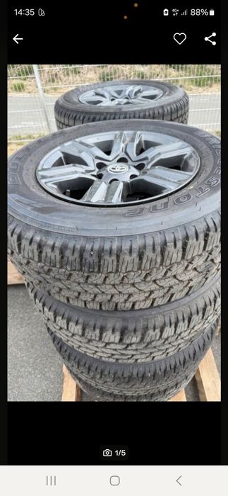Roti Jante Noi Originale Toyota Hilux  265 65 17.   265 60 18