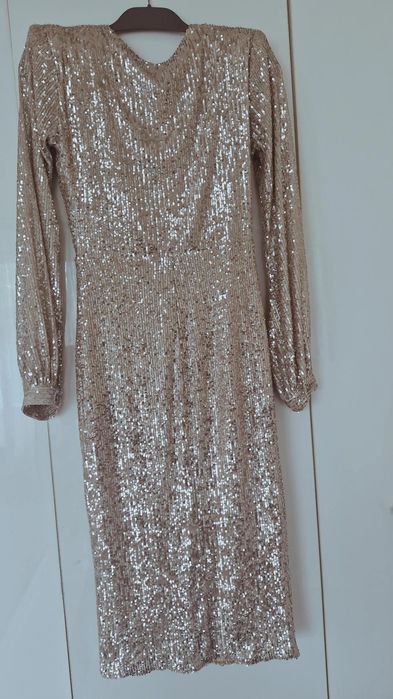 Rochie argintie cu paiete Baden 11