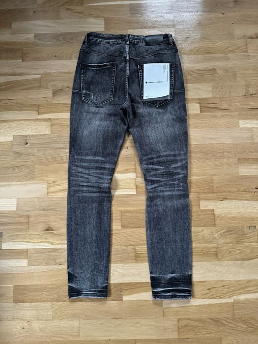 Blugi Purple Brand Slim Fit Negru