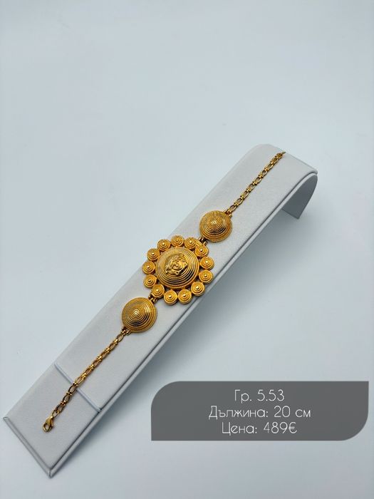 Дамска златна гривна 14К – бутиков ориенталски дизайн