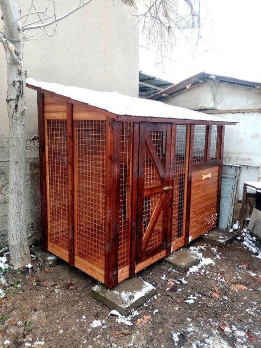 Будка с вольером.