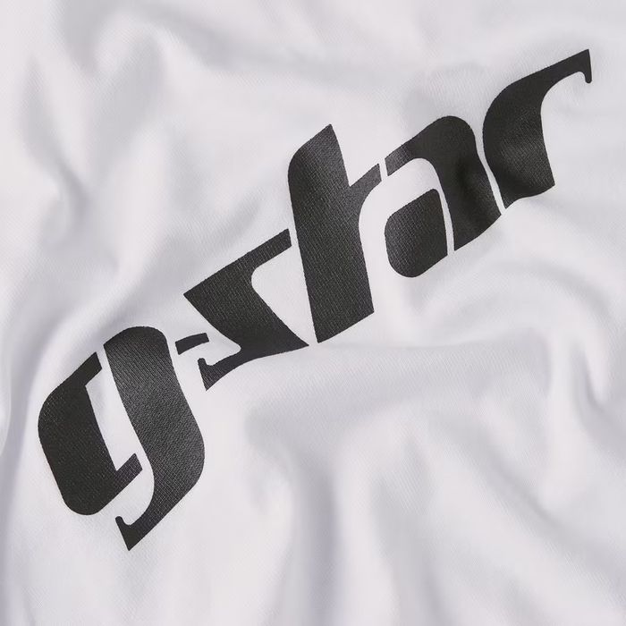 Оригинална унисекс тениска G-Star Raw Cursive M , L нова бяла Loose