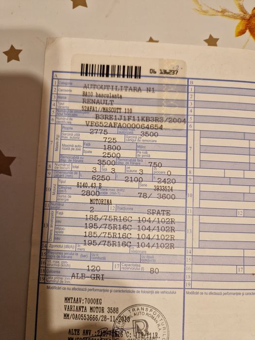 Renault mascott 3,5tone