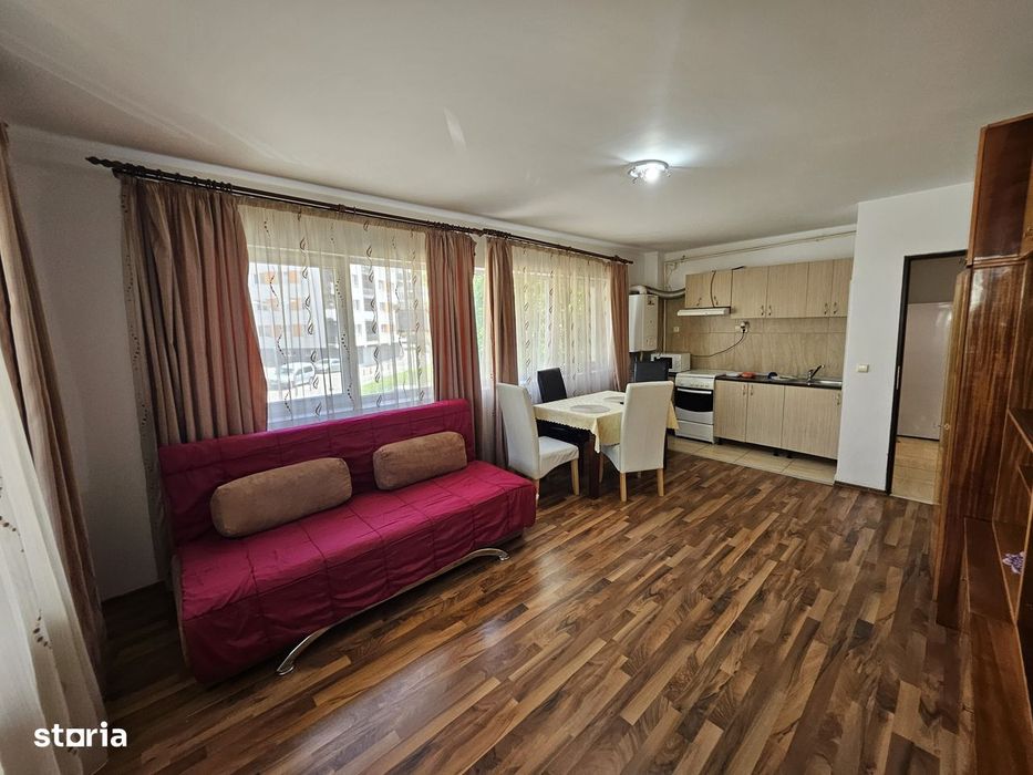2 Camere, 1 bucatarie, Finisat, Mobilat cu CF, terasa inchisa de 10 mp — fotografia 1