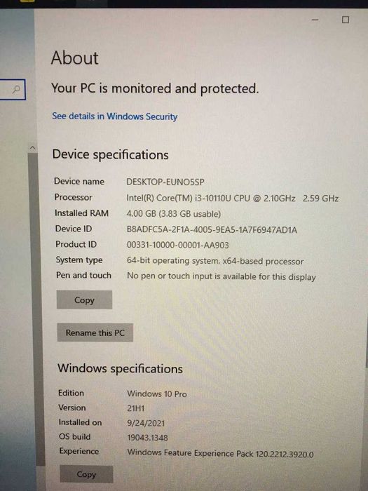 Monoblok va printer sotiladi