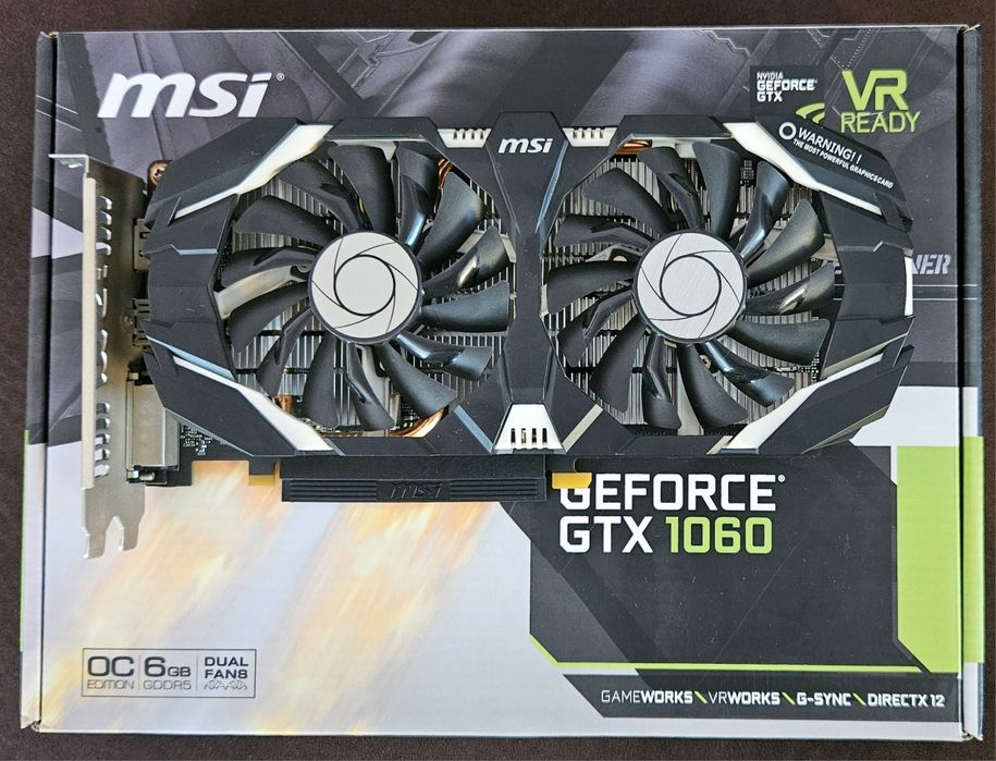 MSI GeForce GTX 1060 6gb OC