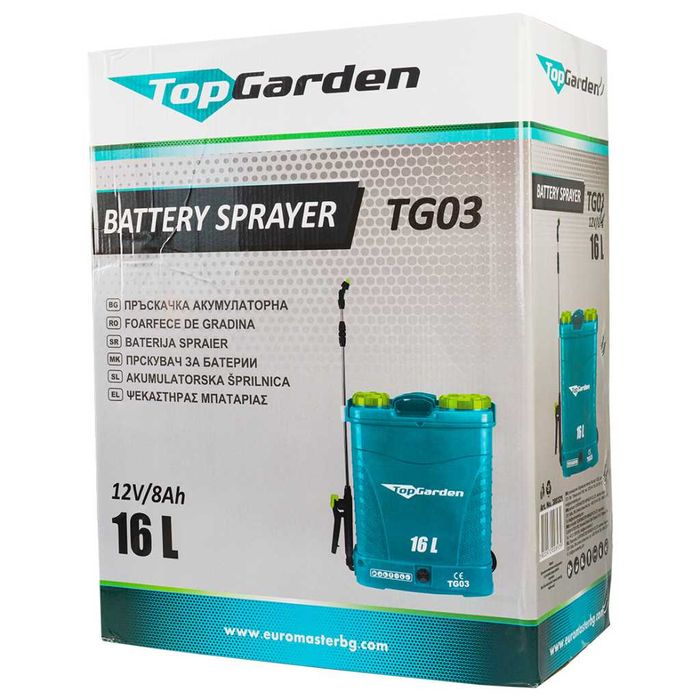 Пръскачка с батерия 12V/8AH 16л TG03 нов - 380321