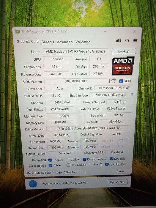 Laptop Acer Aspire 3 AMD Ryzen 7 16g 512g nvme RX Vega 2g 15.6 FHD