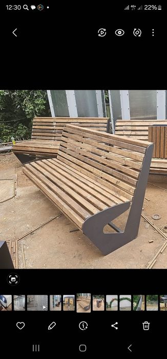 Урный и скамейки