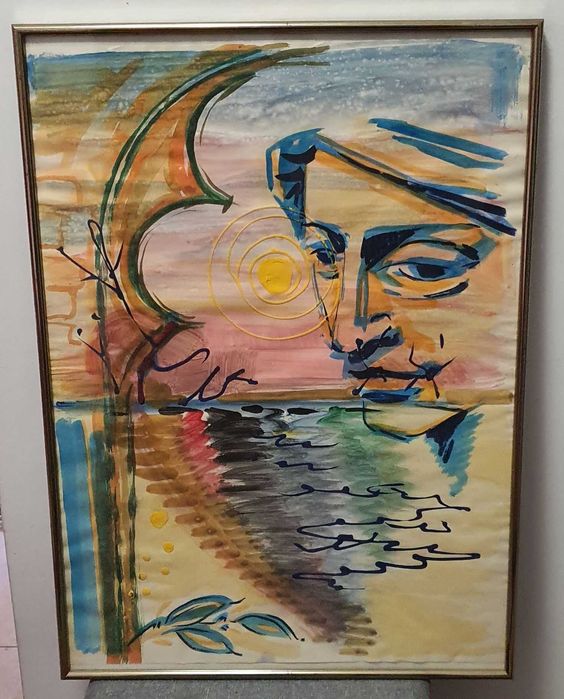 4 tablouri - pictura abstracta