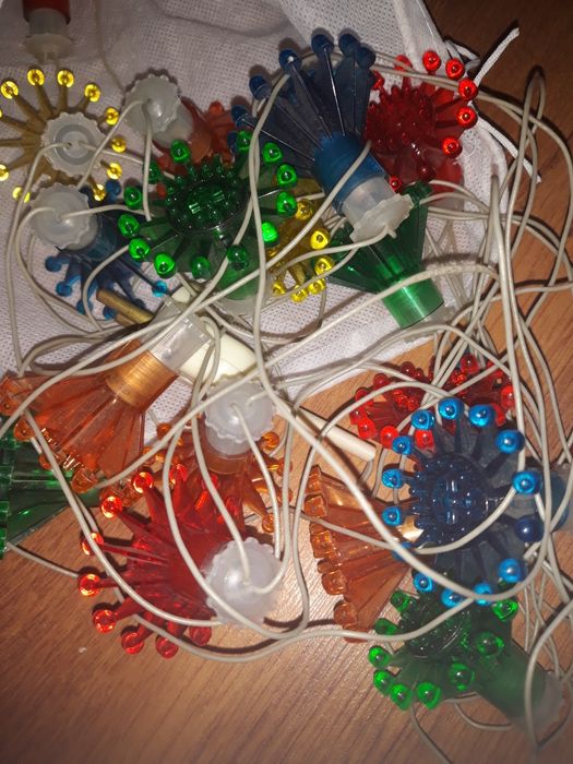 Герлянды на ёлку, СССР, светящие.