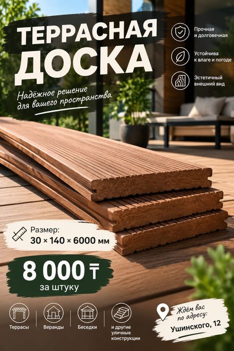 Террасная доска в наличии