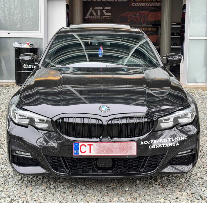 Capace Oglinzi Tip Batman - BMW Seria 3 G20 Negru Lucios