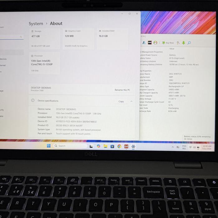 DELL Precision 3580/15,6” Touch/i5-1350p/16GB DDR5/512GB NVMe