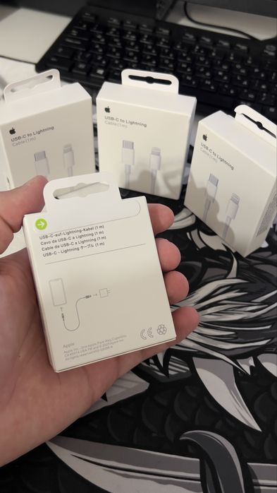 Кабель Apple Type-C – Lightning 1м Новый, запечатанный