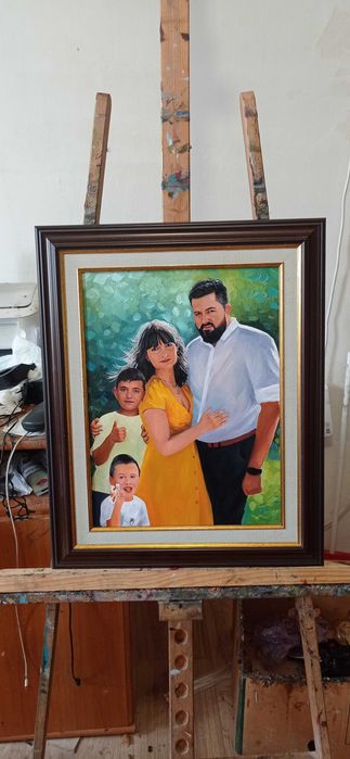 Tablou pictat,portrete la comanda,caricaturi