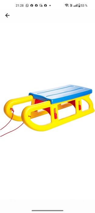 Sanie plastic 90 cm