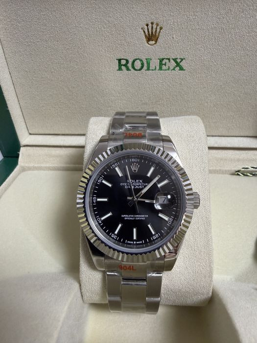 Ceas Rolex DATEJUST 40mm/Silver/Black Dial