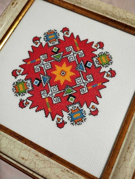 Ръчно бродирана българска шевица