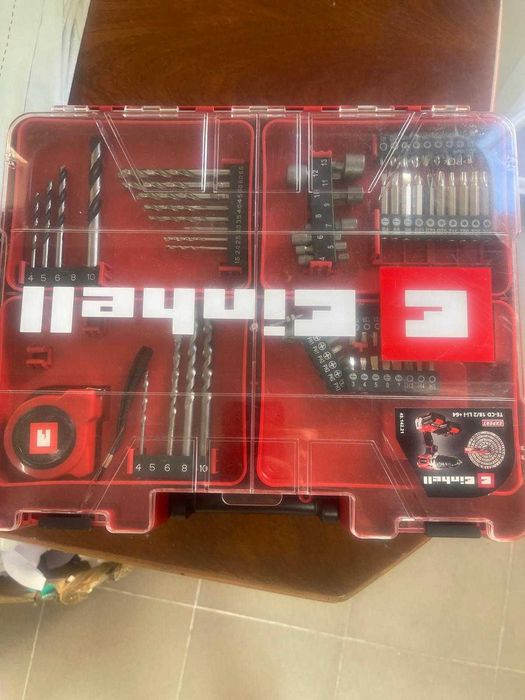 Cutie scule Einhell + accesoriile din poze