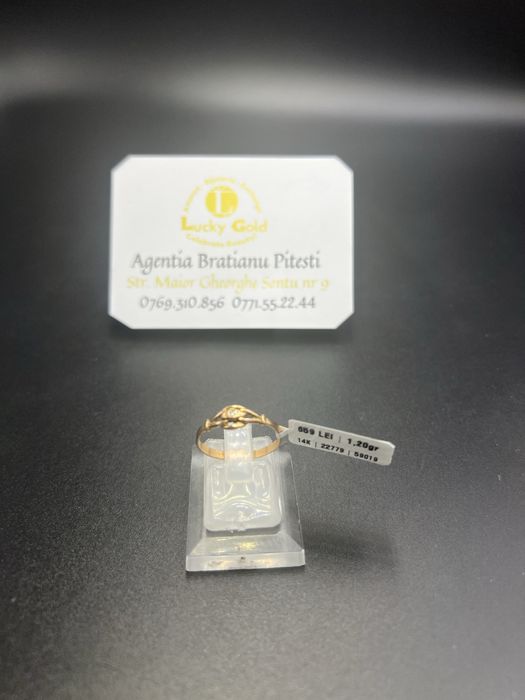 Inel aur 14k 1.20gr marimea 17 cod 22779