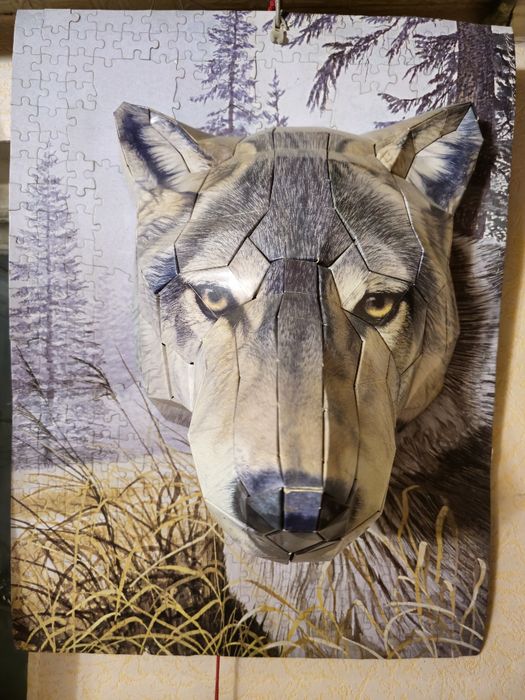 3D Волк картина для интерьера