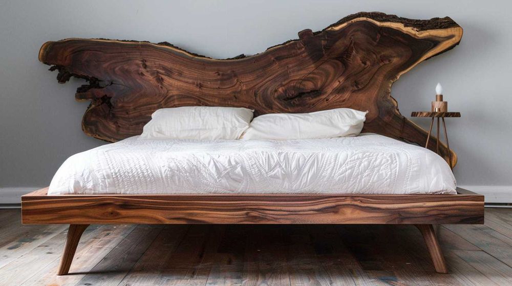 Дизайнерска спалня от масивна дървесина по поръчка