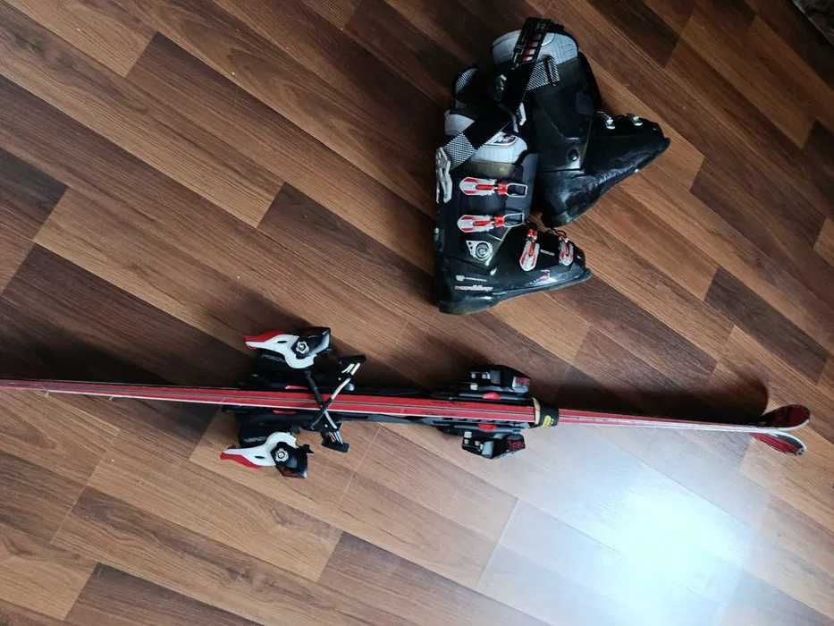Skiuri Fischer Superior Pro, 1,70 m și clăpari Head, mărime 41