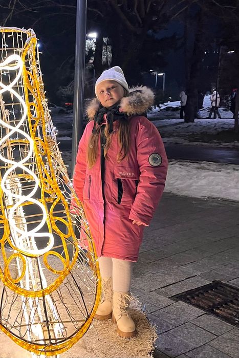 Пальто пуховик для девочки