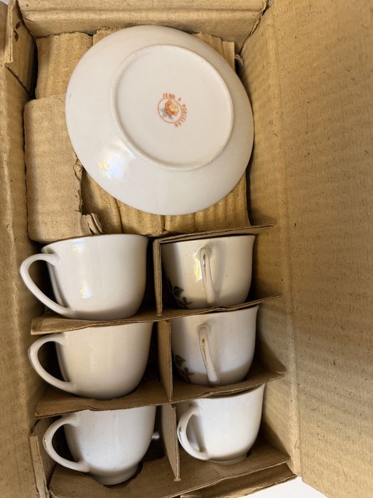 Set elegant de cafea pentru 6 persoane, marca Fena Porcelan