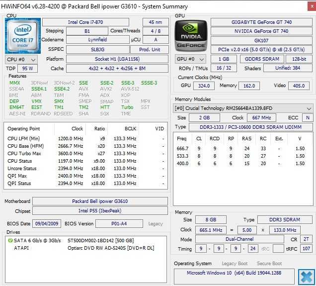 Calculator Unitate Pc Gaming I7 870 Ram 8/16gb GTA CS GO Wind 10