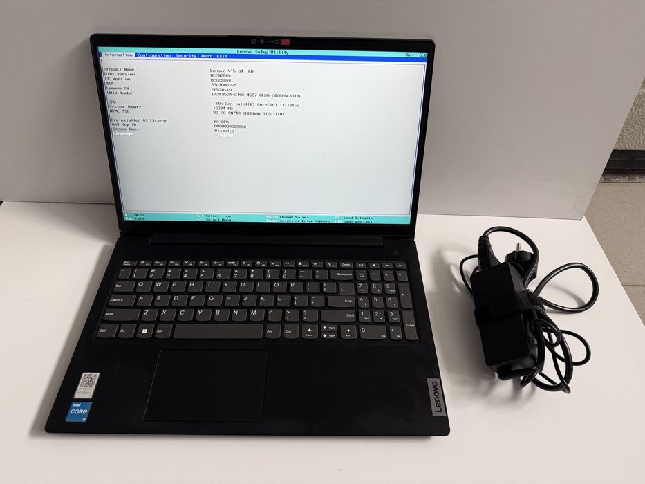 Laptop Lenovo V15 G4 IRU – Intel Core i3 Gen. 13 / 16GB RAM / SSD NVMe 512GB , Fara Windows