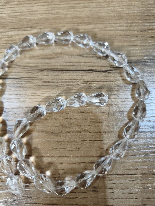 Гранёные бусины капли из высококачественного стекла, 30 шт